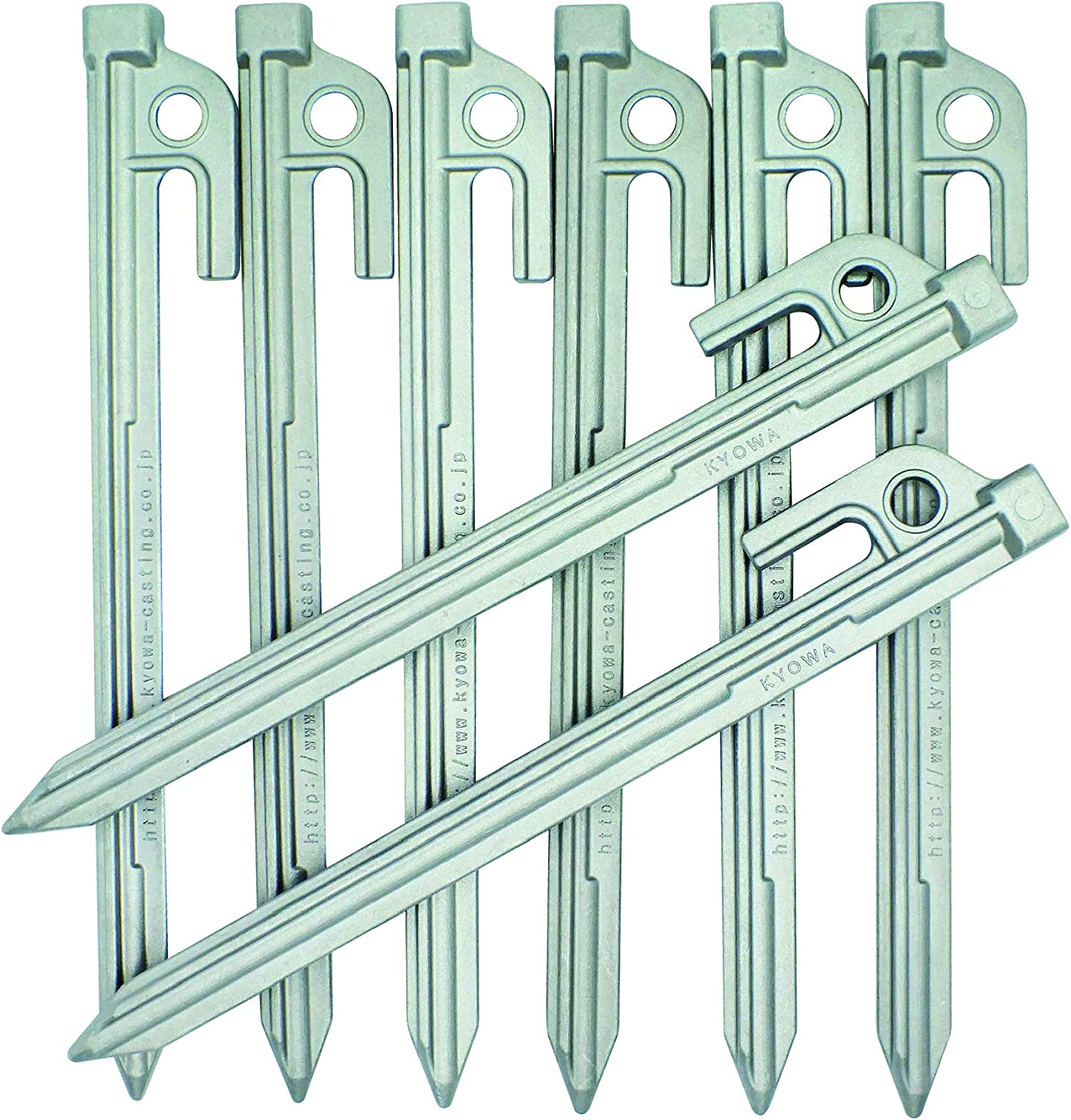 アルペグ アルミ 鋳造ペグ 25cm 8本セット KYOWA-001