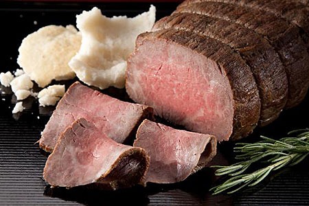 千屋源本多 和牛塩釜焼 ローストビーフセット