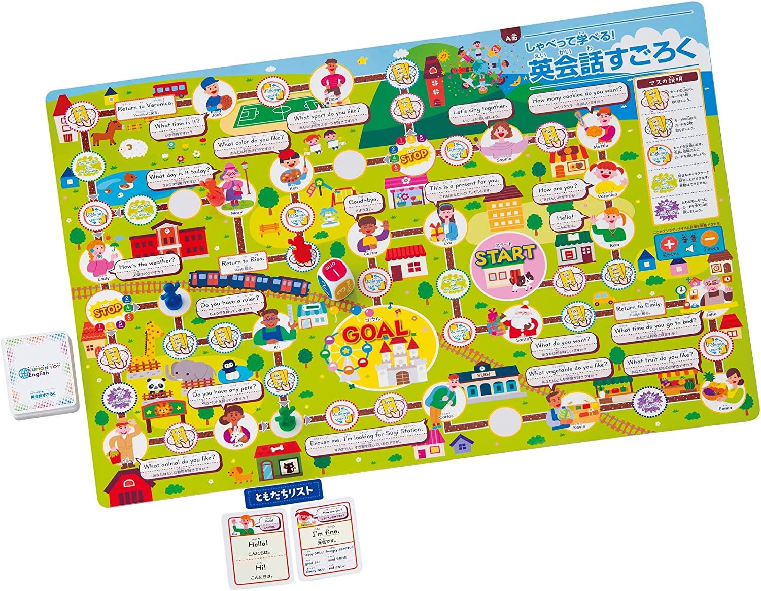 くもん出版 しゃべって学べる 英会話すごろく