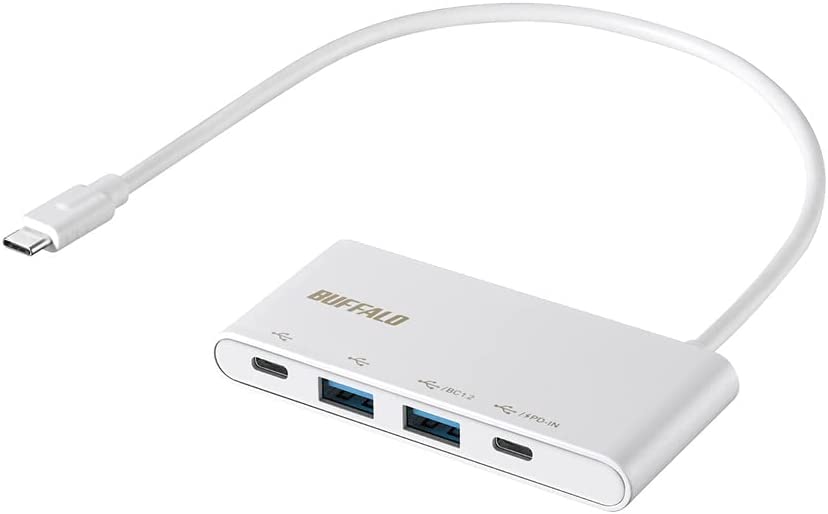 バッファロー(BUFFALO) 4ポートPD対応ハブ BSH4U505C1P 2022