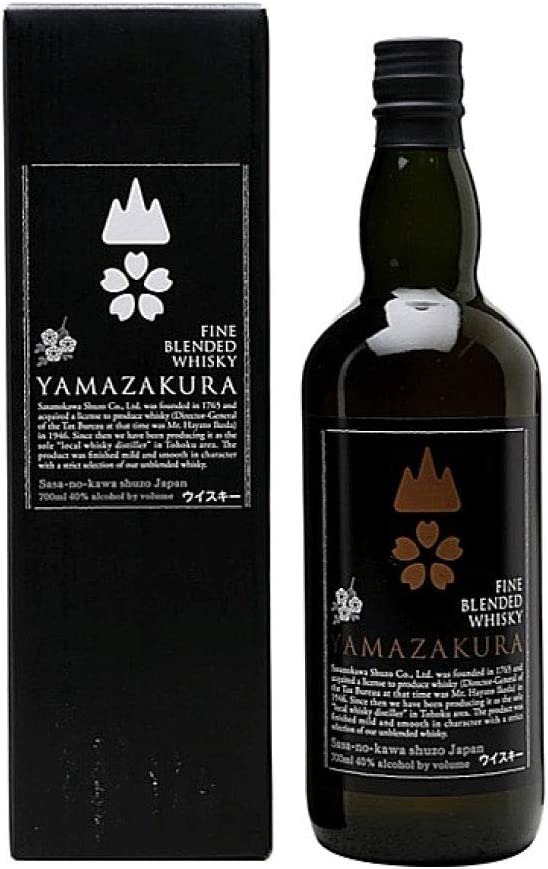 笹の川酒造 ブレンデッドウイスキー山桜 黒ラベル