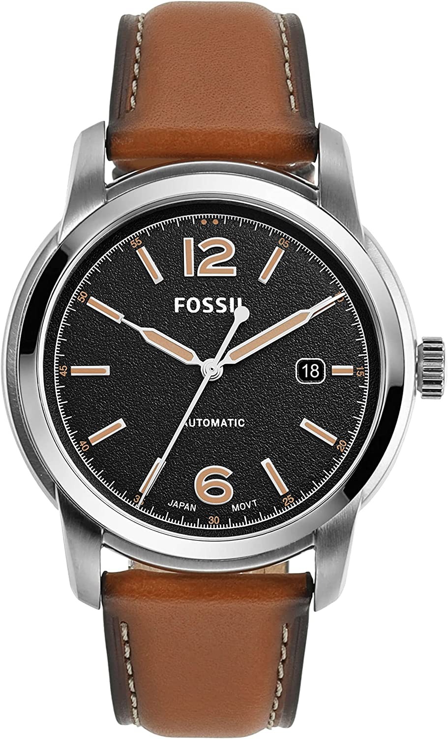 フォッシル(Fossil) HERITAGE オートマティック ラゲージレザーウォッチ ME3233