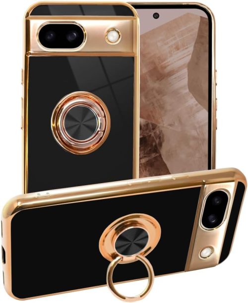 シズカウィル(shizukawill) Google Pixel8a ケース カバー リング付きケース グリッティア GO-PICL5