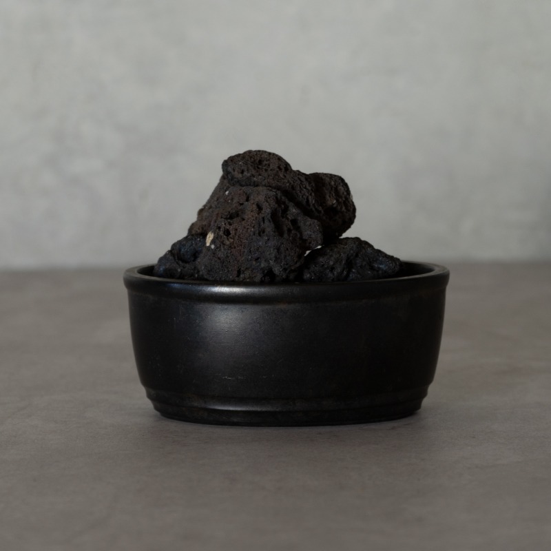 生活の木 鋳銅 溶岩石楕円香器