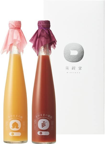 美観堂 そのままの桃&そのままの葡萄 ギフトセット