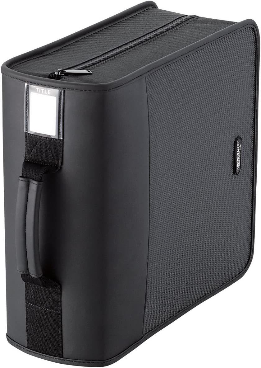 エレコム(ELECOM) CD DVDファスナーケース 320枚収納 CCD-SS320BK