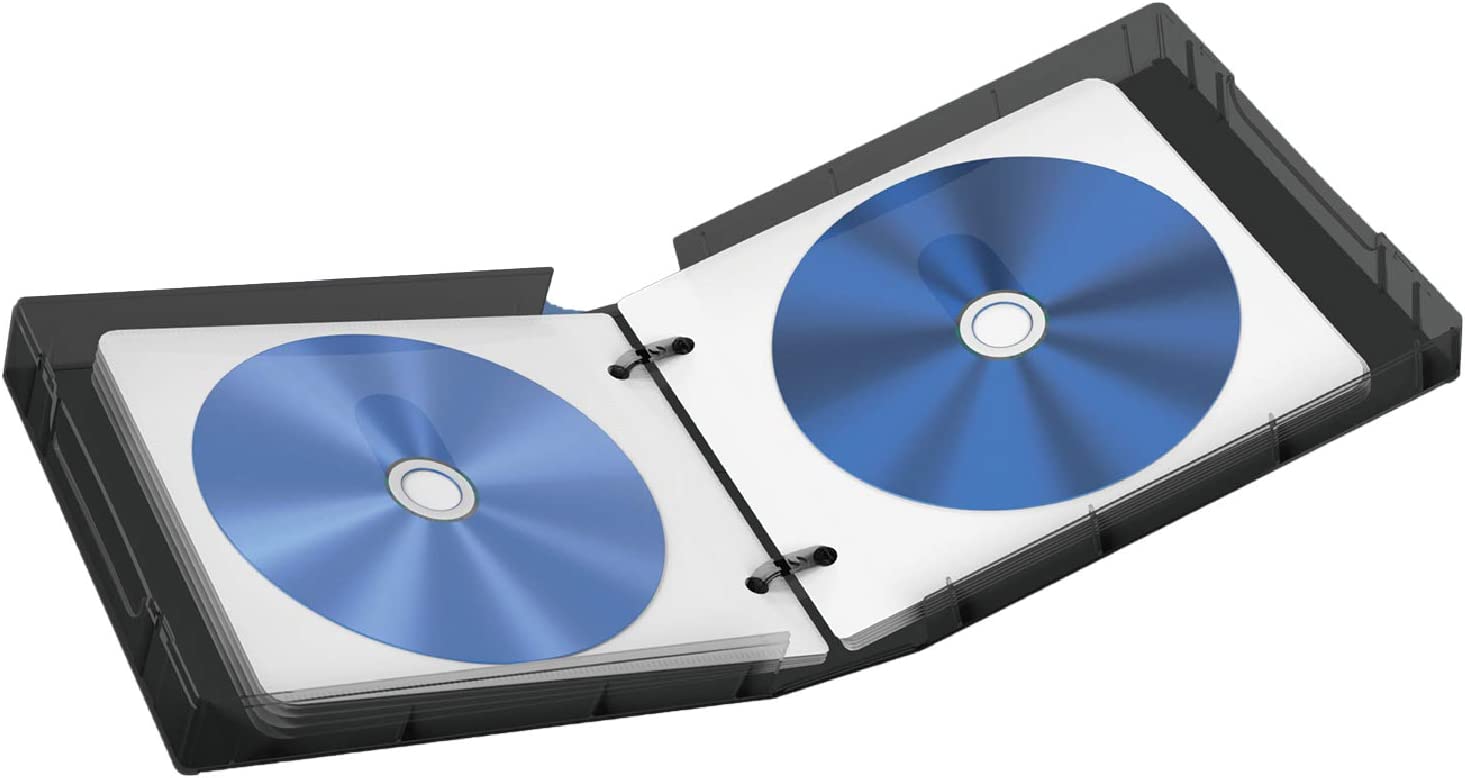 エレコム(ELECOM) Blu-ray・CD・DVD対応クリアケース 24枚収納 CCD-FBB24