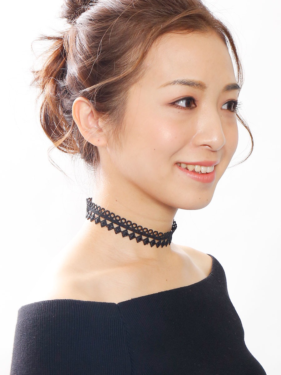 神戸ヴァンテーヌ ブラックレースチョーカー