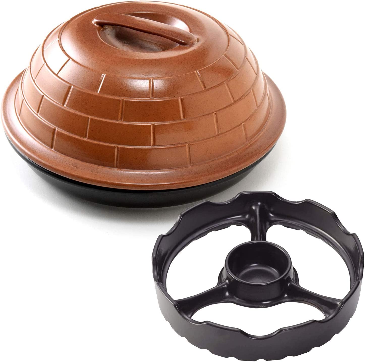 村の鍛冶屋 オリジナルピザ窯26cm+ガスコンロ用焼き台セット MK-PZ26SET