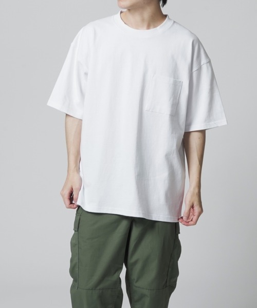 グッドウェア(Goodwear) USA COTTON ヘビーウェイトオーバーサイズBIGポケットTEE 2W7-3505
