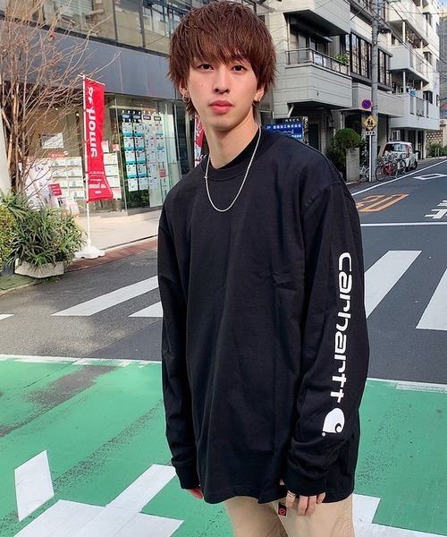 カーハート(Carhartt) Workwear LongSleeve LOGO Print T-Shirts K231