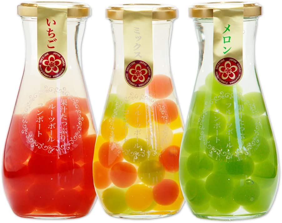 ふみこ農園 フルーツゼリーボールコンポート 3本セット