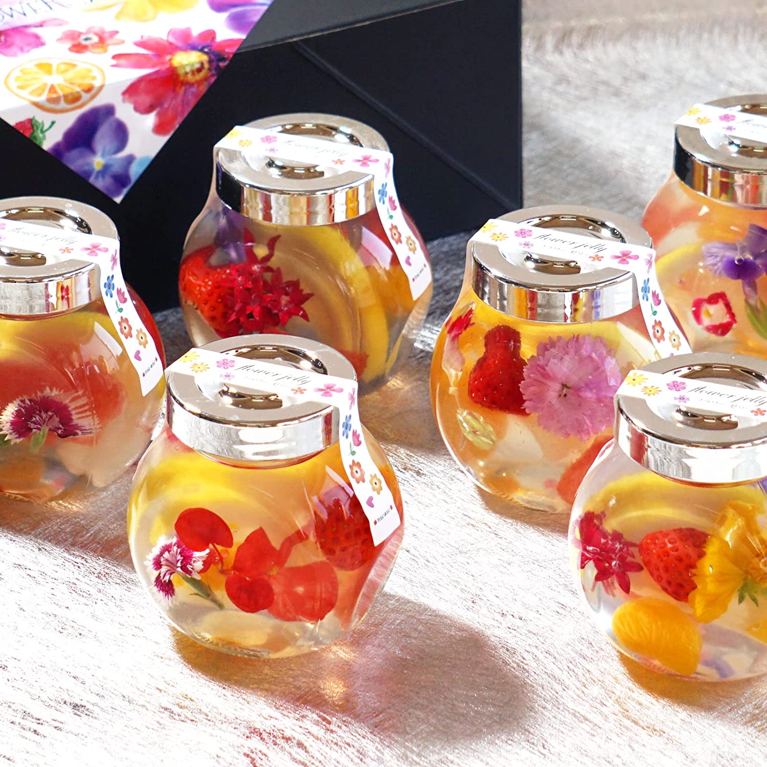 わらいみらい ハーバリウム風フラワーゼリー