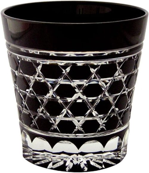 田島硝子(TAJIMA GLASS TOKYO) 江戸黒切子 オールド 六角籠目文 TG09-31-1K