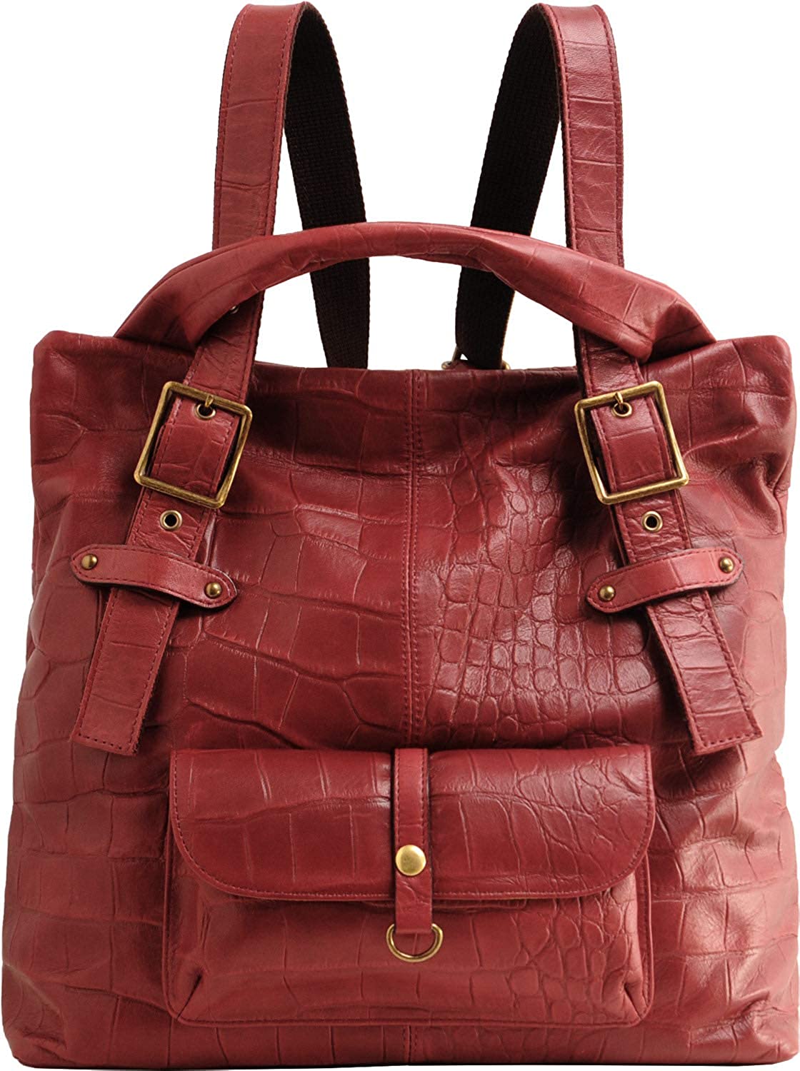 アレンヌ(HALEINE) 牛革レザークロコダイル型押しリュックサック