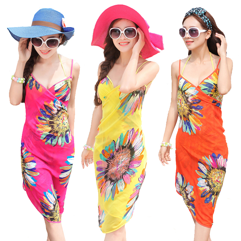 Hananail パレオ ビーチドレス