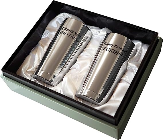 サーモス(THERMOS) 真空断熱タンブラー 名入れ 2個セット JMO-GP2