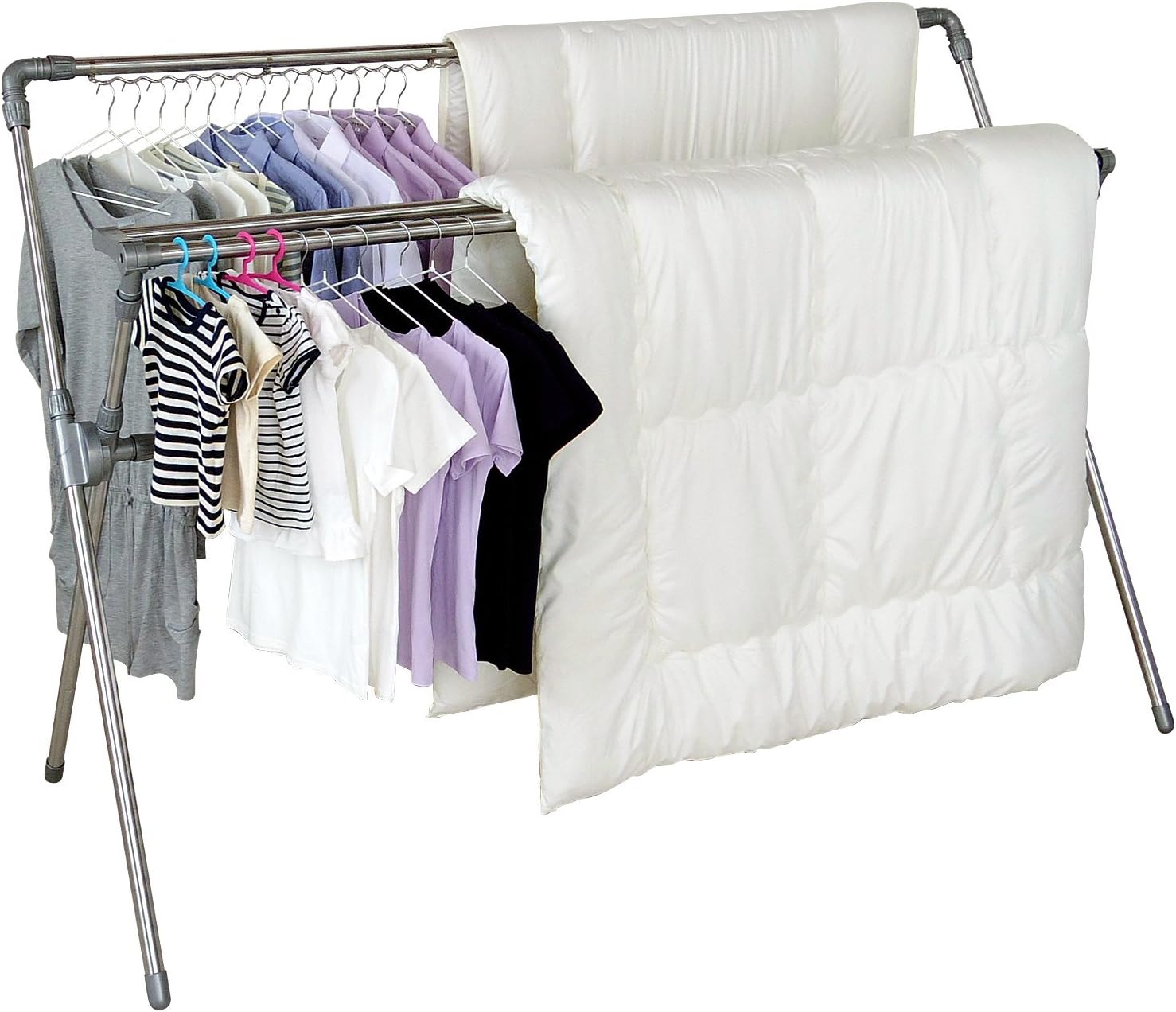 エカンズ(ekans) 伸縮式多機能ふとん干し ダブルバータイプ EX-701W