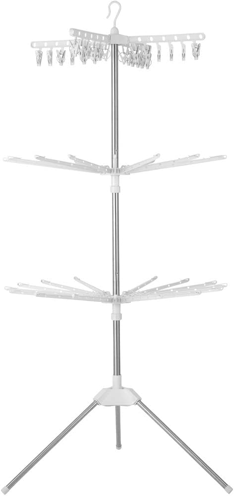 アイリスオーヤマ(IRIS OHYAMA) ステンレス室内物干し パラソル3段 CLS-173R