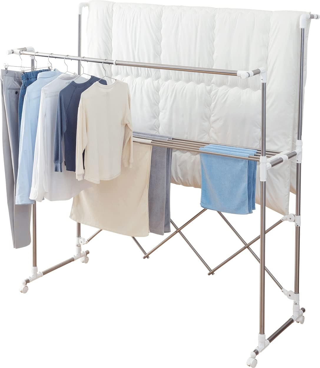 エカンズ(ekans) 大容量室内物干し ハンモックバータイプ WT-150S