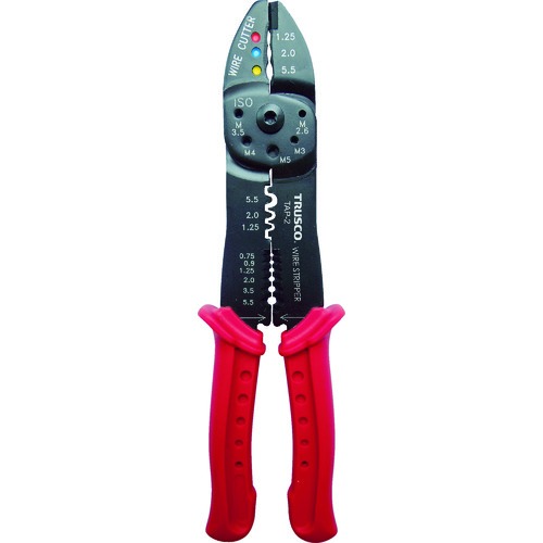 トラスコ中山(TRUSCO) 圧着ペンチ絶縁端子用/裸端子用 TAP-2