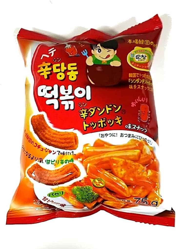 ヘテパシフィック 辛ダンドン トッポッキ味スナック