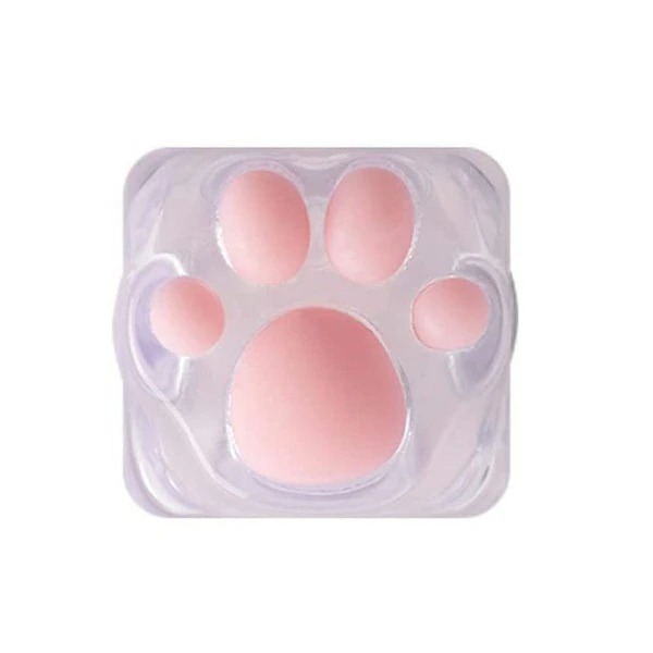 ゾモ(ZOMO) 3D Printed Kitty Paw Keycap for Cherry MX Switches Transparent zp-3d-kitty-paw-transparent 3DKITTYPAWTRANS