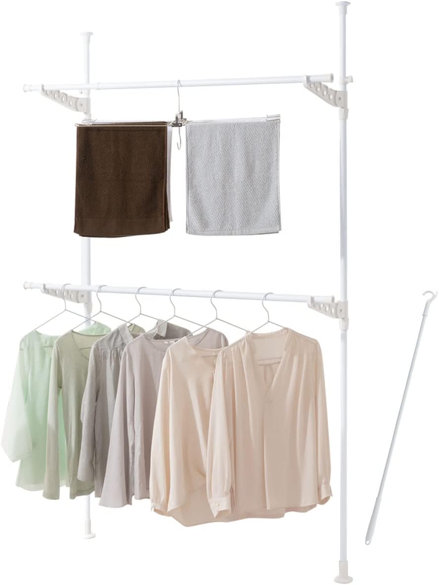 ぼん家具 つっぱり式ハンガーポール LET300270