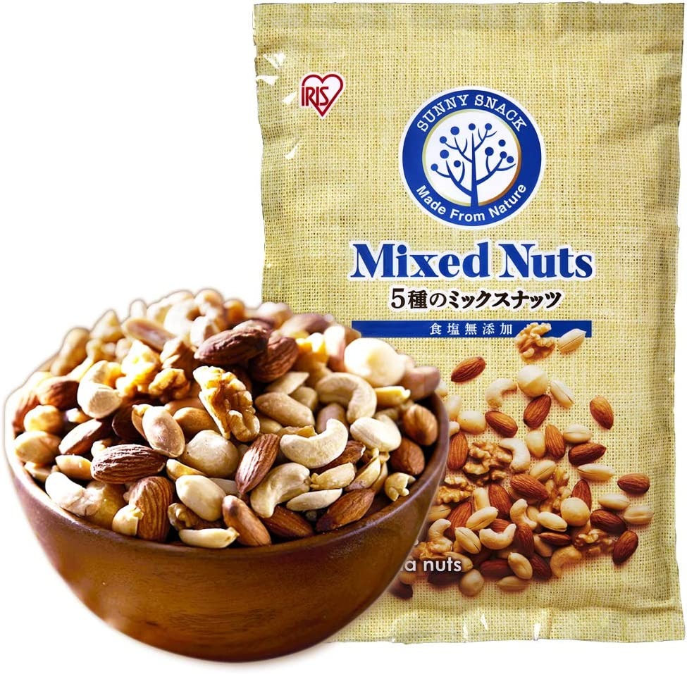 アイリスフーズ(IRIS FOODS) 食塩無添加 5種ミックスナッツ