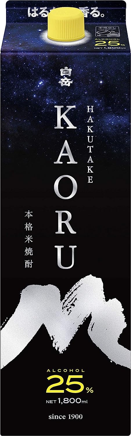 第3位 高橋酒造 本格米焼酎 白岳 KAORU