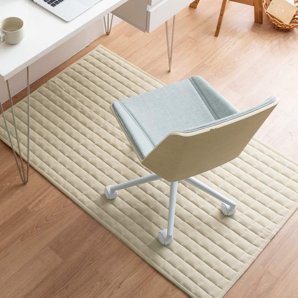 エアリゾームインテリア(Air Rhizome Interior) 洗える 固綿入りスウェットチェアマット air-swrug-80x130