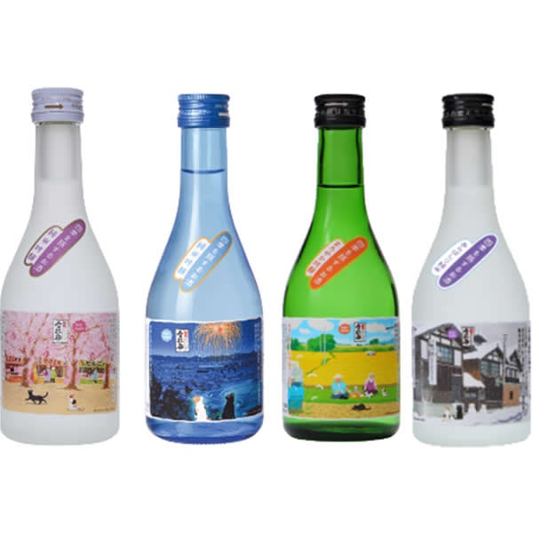 長谷川酒造 雪紅梅 四季を旅するお酒 春夏秋冬セット