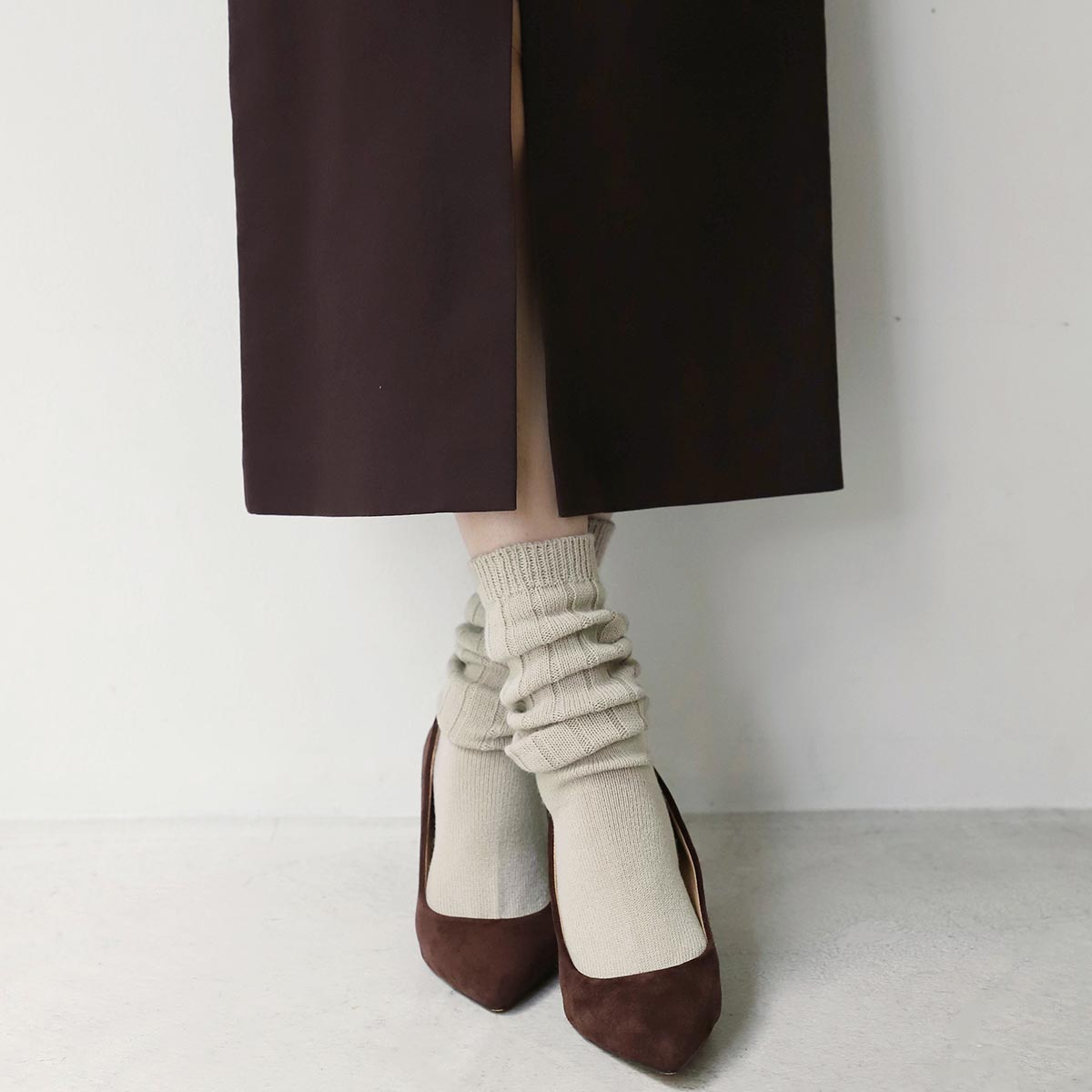 タビオ(Tabio) ローゲージ太リブルーズ