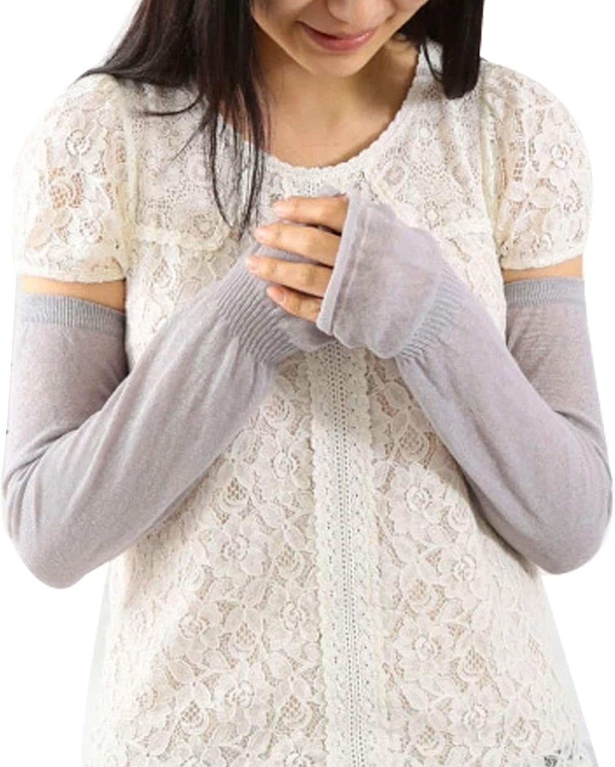 You-ICHI 奈良の靴下屋さんが作った綿麻100% アームカバー