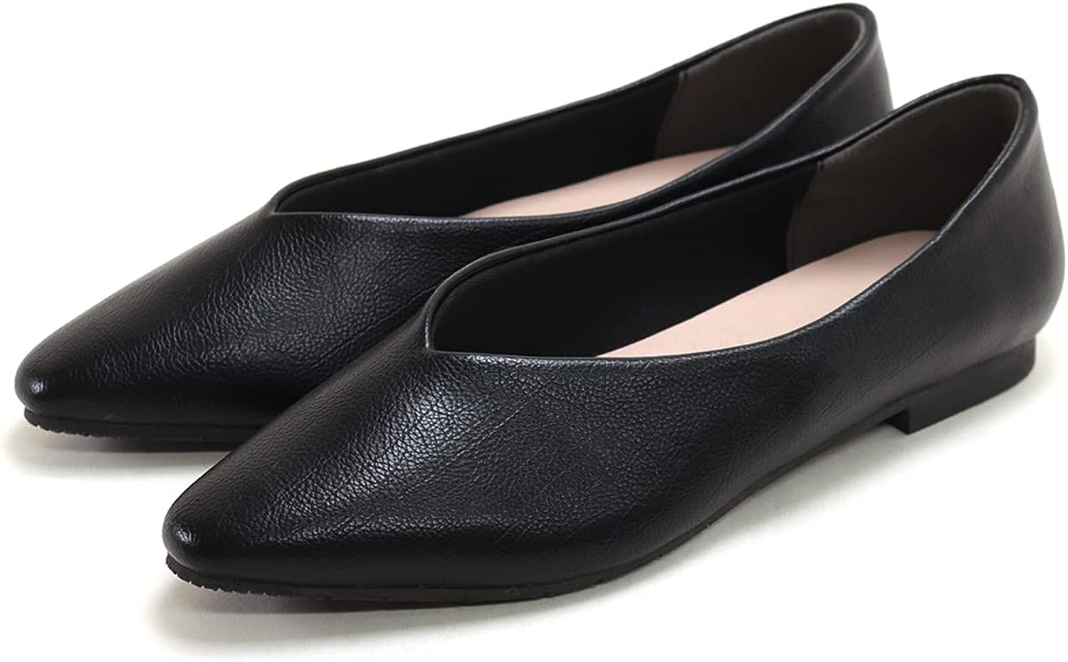 セスト(SESTO) 生活防水対応Vカットフラットレインパンプス オールウェザーパンプス 晴雨兼用