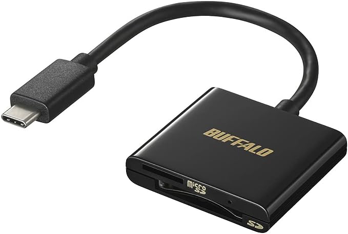 バッファロー(BUFFALO) USB3.2 Type-C 接続 カードリーダー BSCR115U3C 2022
