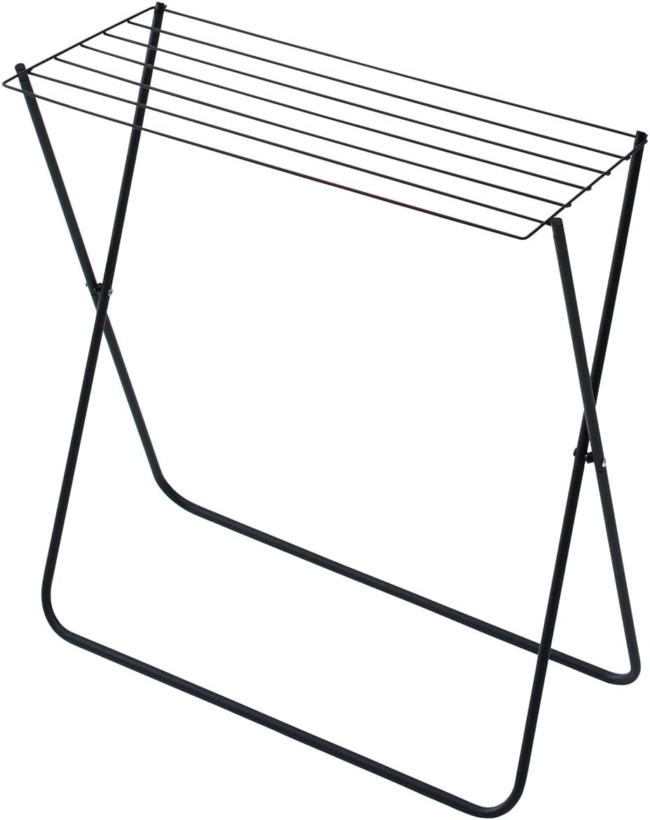 天馬 ポーリッシュ ブラック物干し バスタオルスタンド PSBK-02