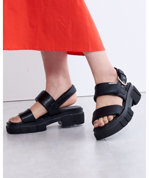 卑弥呼(HIMIKO) 厚底パデットサンダル