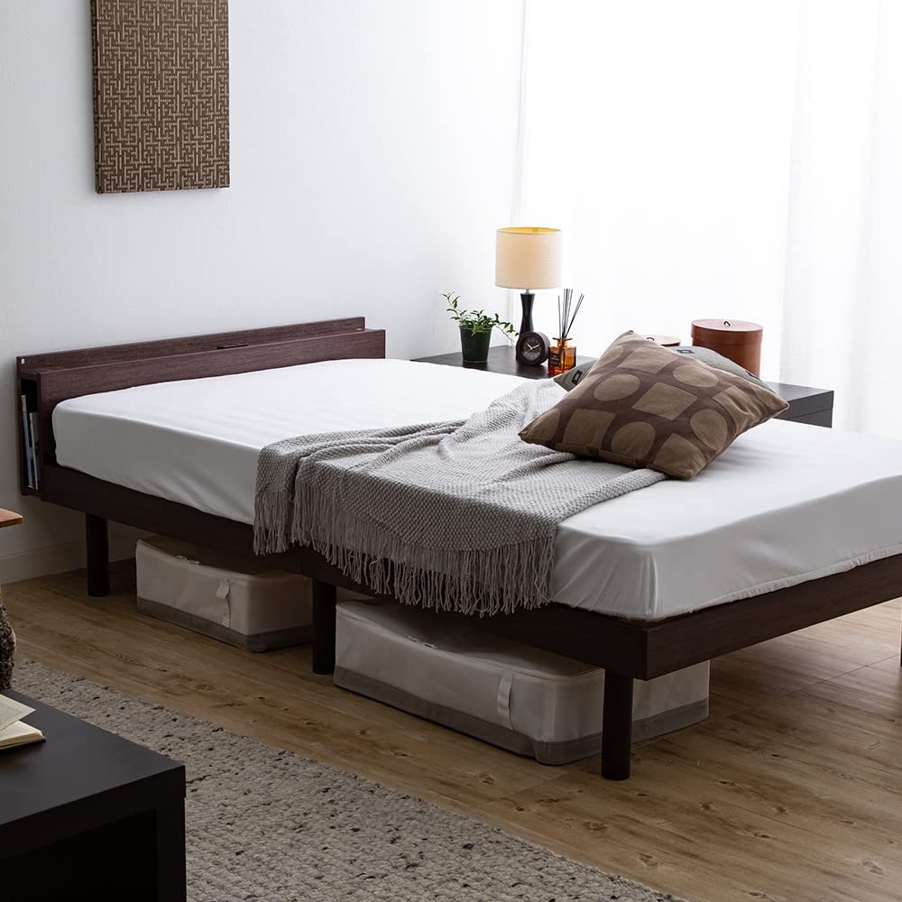 アイリスオーヤマ(IRIS OHYAMA) 棚付きベッド シングル TKSB-S