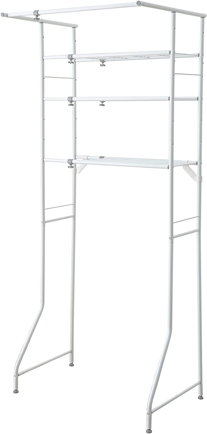 平安伸銅工業 伸縮ランドリーラック ハンガーバー付き L-5