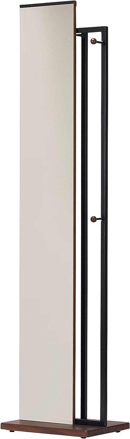 インテリオール(interior) キャスター付 スタンドミラー ハンガーフック付