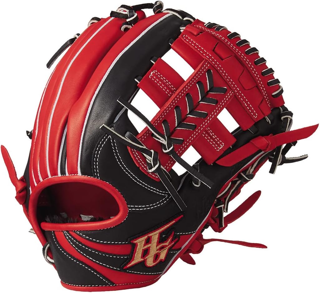 ハイゴールド(HI-GOLD) ソフトボール2023モデル ブラック×レッドオレンジ BSG9650