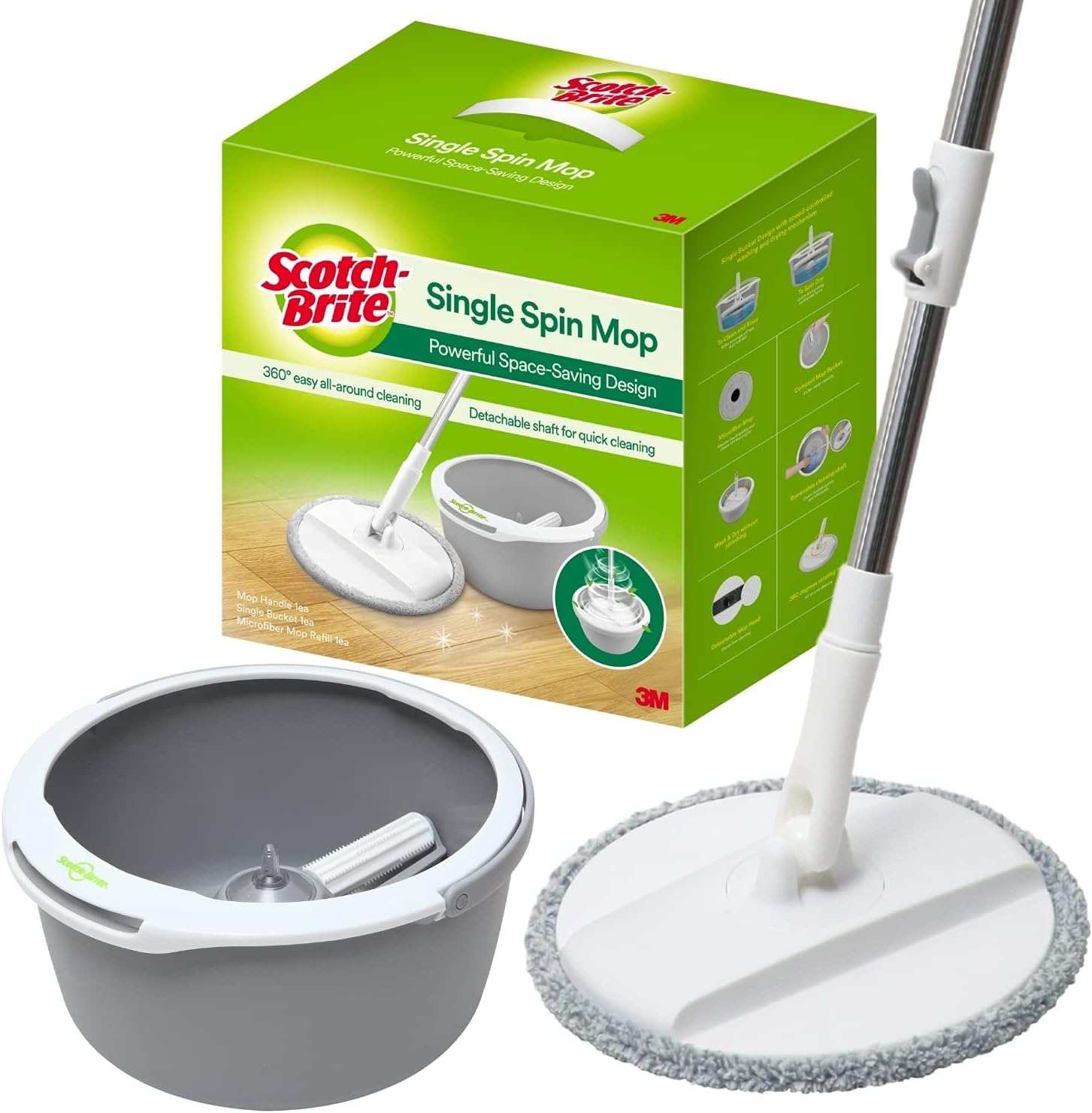 スリーエム(3M) スコッチ ブライト マイクロファイバースピンモップ SSM T6J