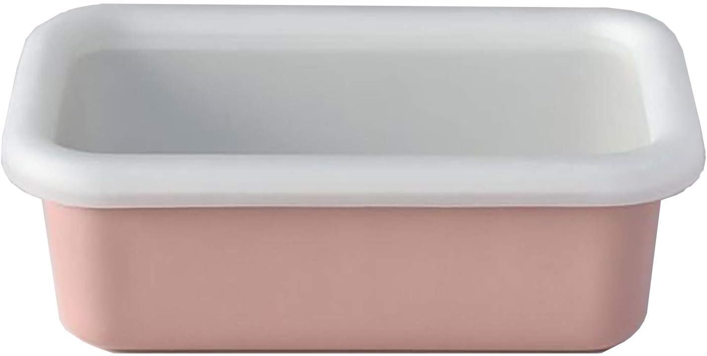 富士ホーロー(FUJIHORO) コットンシリーズ 浅型角容器 420ml CTN-S