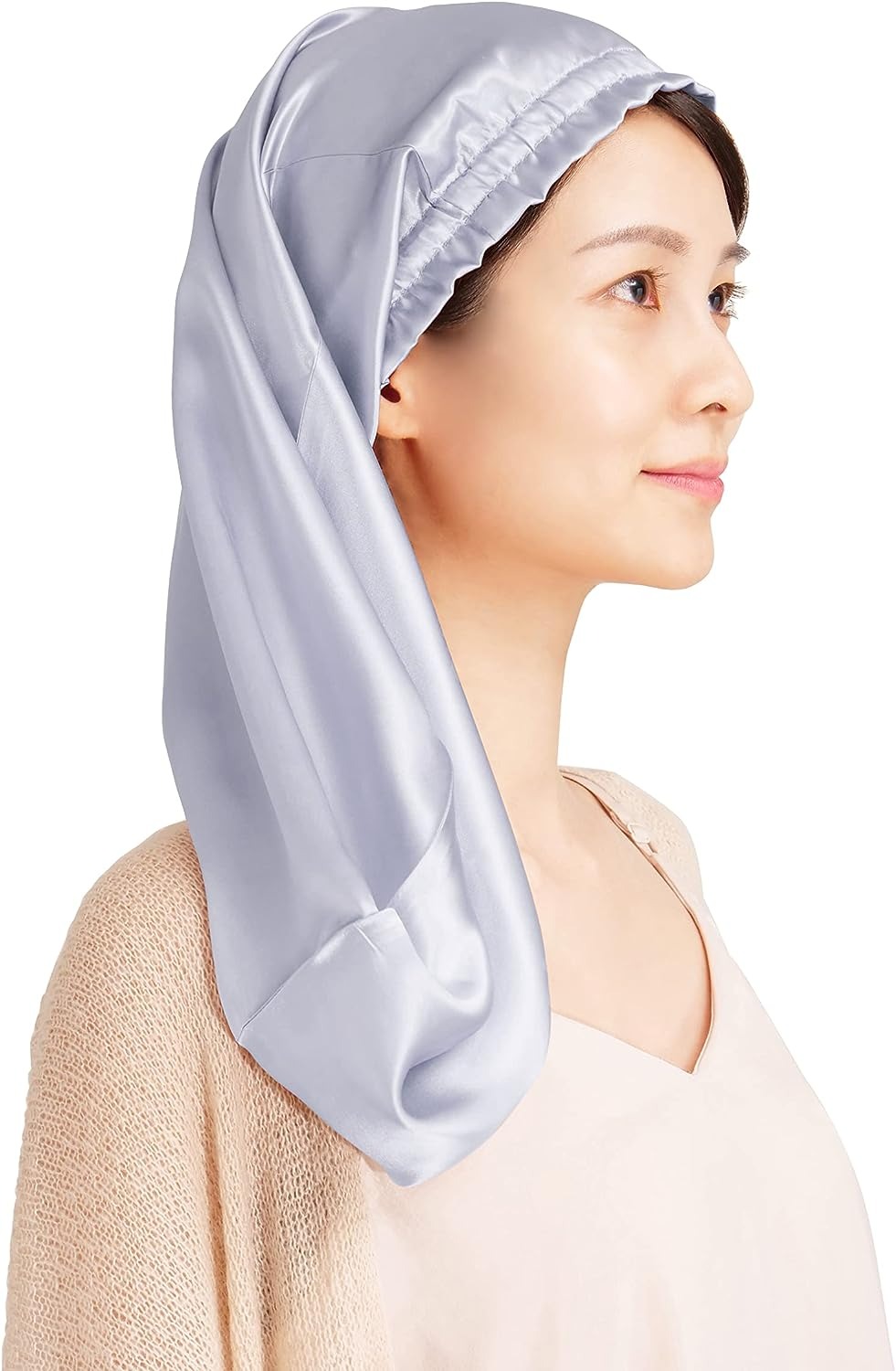 ココシルク(COCOSILK) シルク ナイトキャップ ロングヘア用 筒