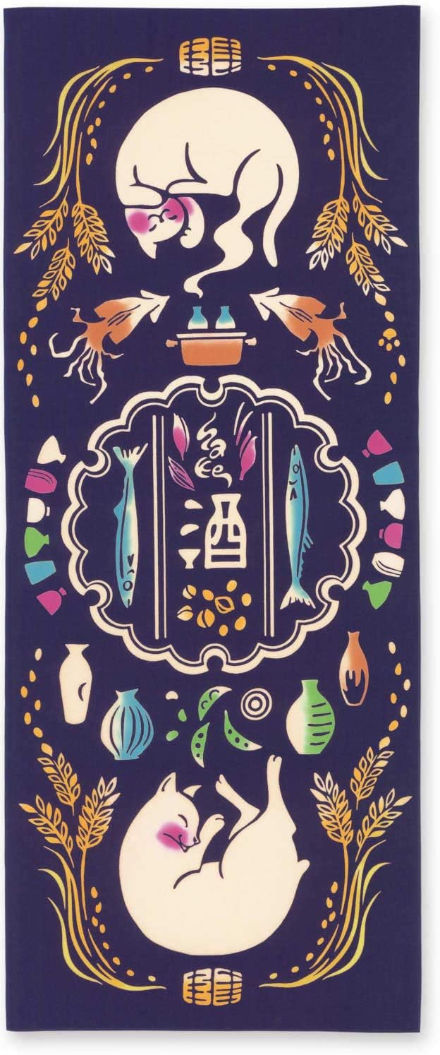 宮本(Miyamoto-towel) kenema 手ぬぐい 酔い猫 50066