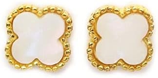 プチココ(Puchikoko) ビジュー パーツ 66 クローバー シェル風 ストーン 2個入り