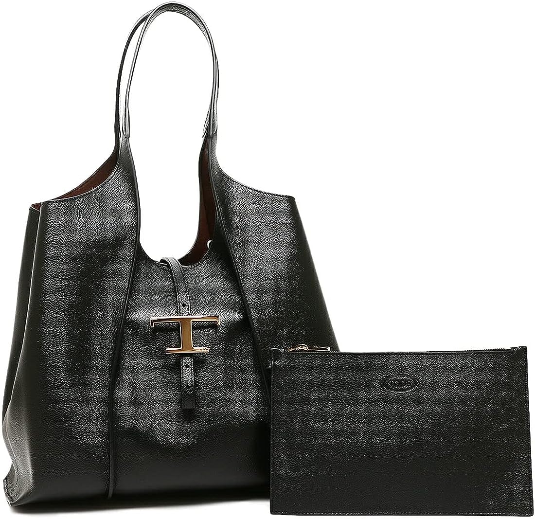 トッズ(TOD'S) T タイムレス レザー ショッピングバッグ ミディアム
