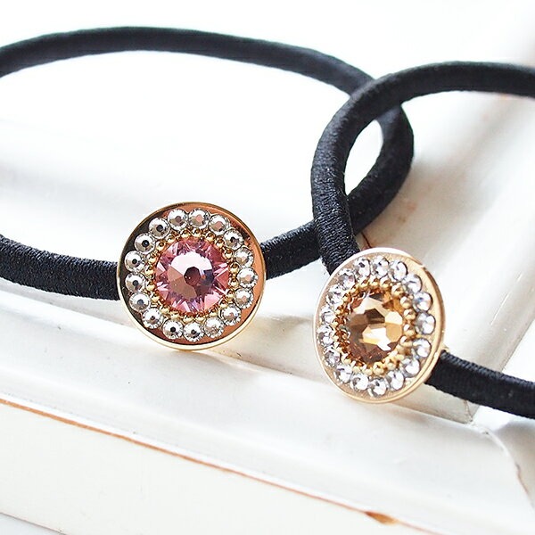 Plenty Bijoux ヘアゴム スワロフスキー