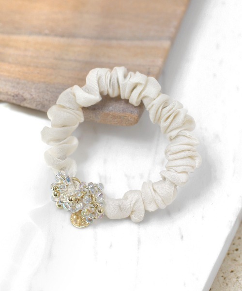 アネモネ(ANEMONE) クリアビーズスリムシュシュ